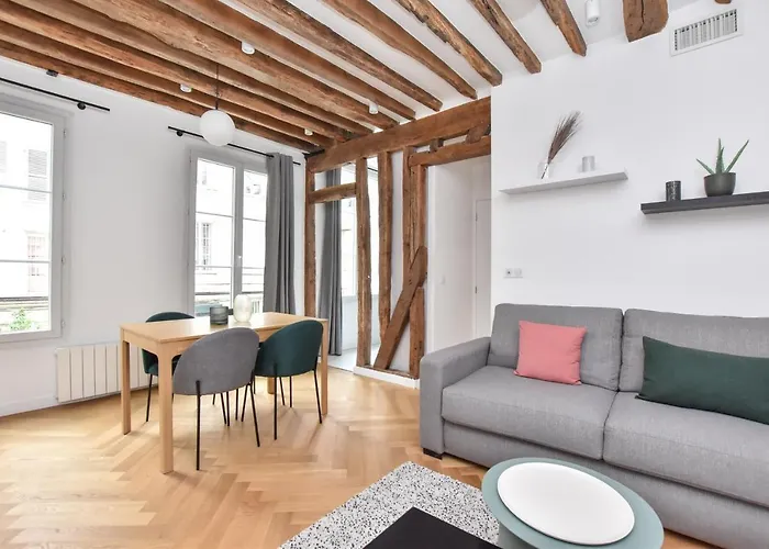 Daire Authentic 1br-4p Republique - Le Marais Paris